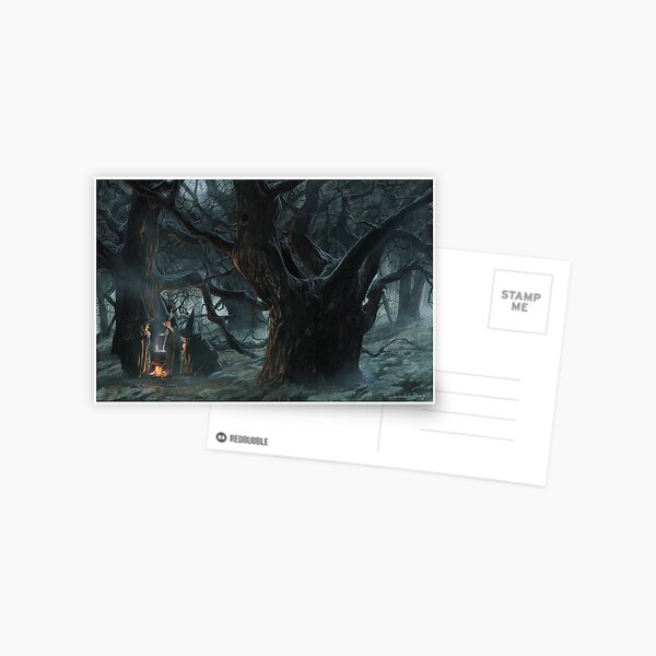 Halloween's Magic Caldron Postcard