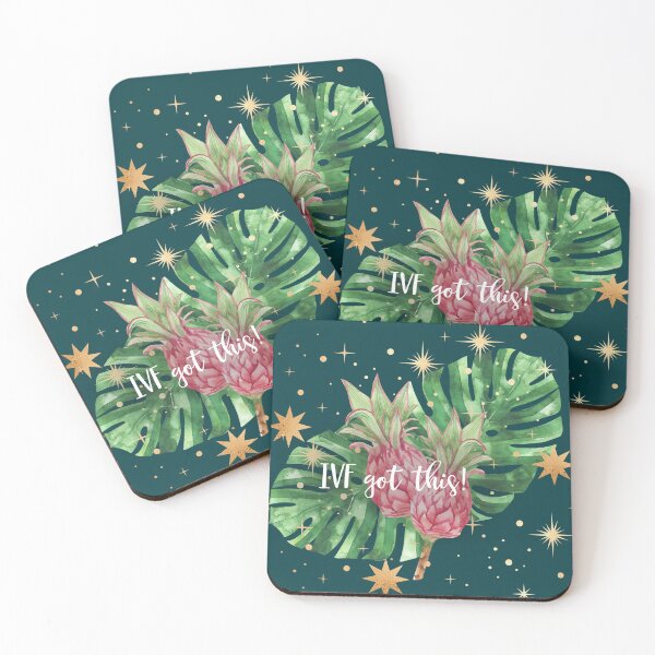Item preview, IVF Got This Magic Stars Pineapples and Tropical Palms - Green designed and sold by Breece.