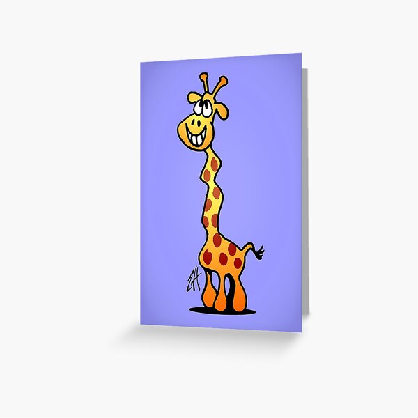 Joyfull Giraffe Greeting Card