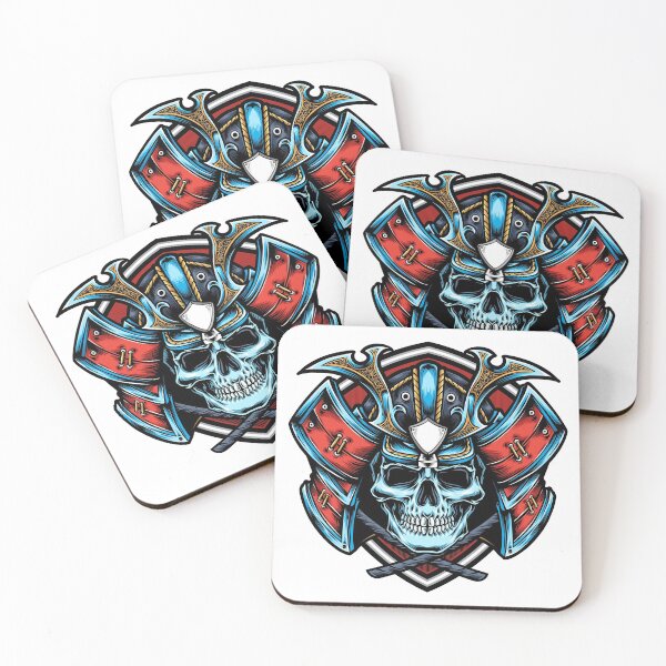 Item preview, Blue Skull Samurai designed and sold by Vector Scout Lab.