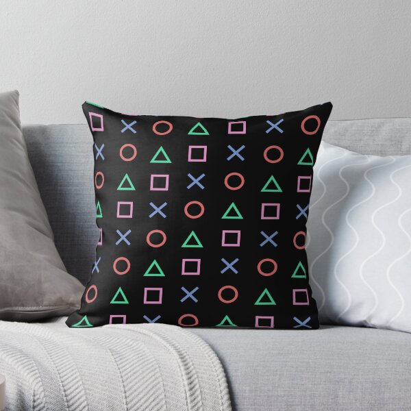 Classico Controller Buttons Icon Throw Pillow