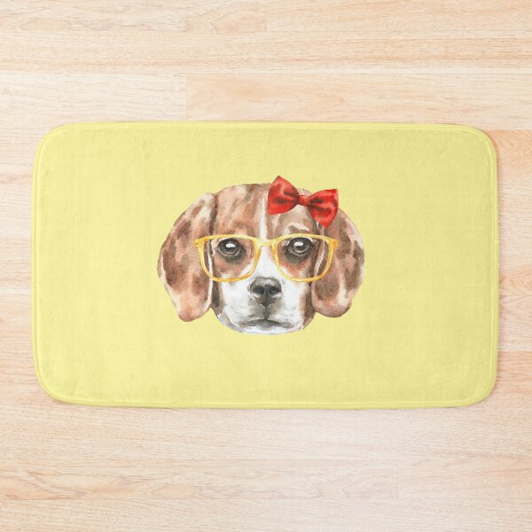 Item preview, Beagle with Glasses and bow designed and sold by Jsjustjs.