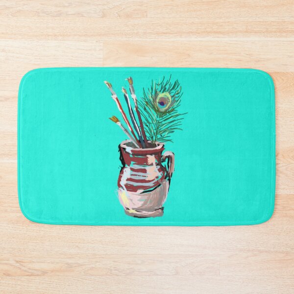 Item preview, paint brushes and feather designed and sold by bellabasilicata.