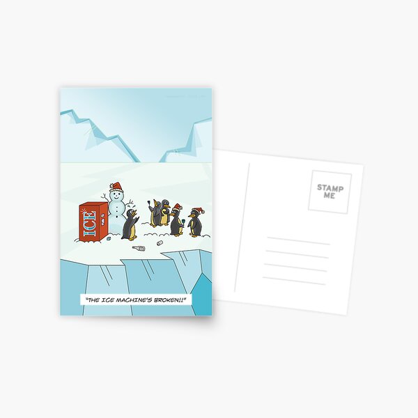 Ice Christmas Postcard