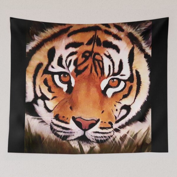 Item preview, Animals Tiger head big cat Painting picture wild cats designed and sold by Julieford.