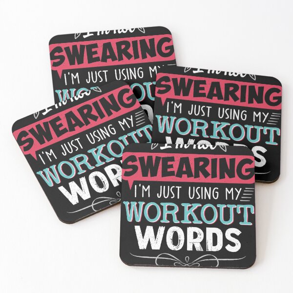 Item preview, Workout Words Funny Joke print Funny Gift Gym Tee product designed and sold by Lisbob.