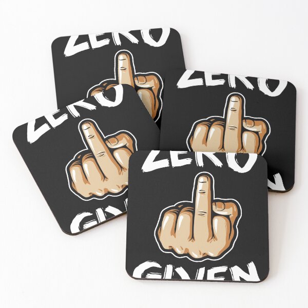 Item preview, Zero Fucks Given Funny Sign Language Deaf Gift Design product designed and sold by Lisbob.