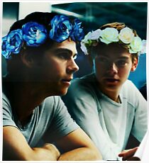 Newt and Thomas with Flowercrowns Poster