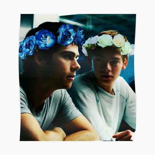 Newt and Thomas with Flowercrowns Poster
