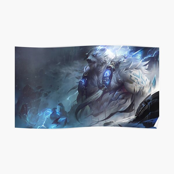 Volibear Rework Splash Art 8K - League of Legends Poster