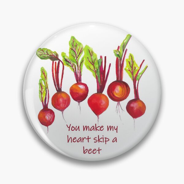 Item preview, You make my heart skip a beet - funny quote beetroot designed and sold by kittyvdheuvel.