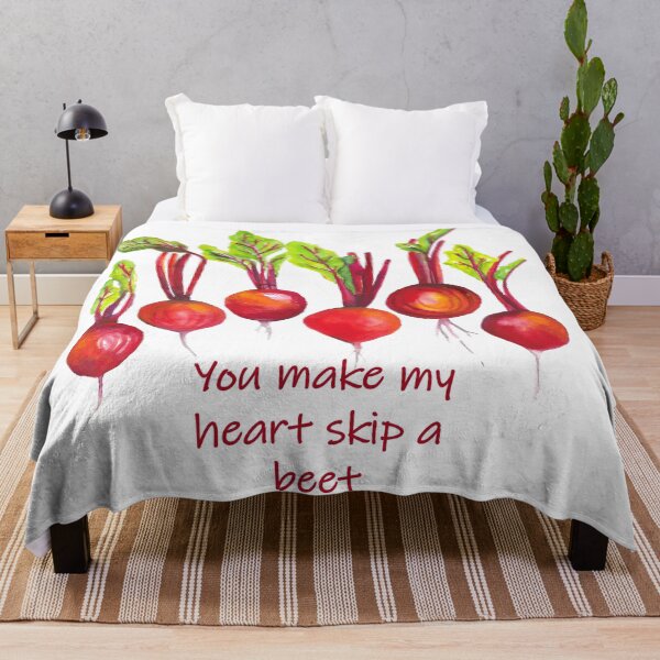 Item preview, You make my heart skip a beet - funny quote beetroot designed and sold by kittyvdheuvel.