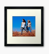 Tricia Helfer and Katee Sackhoff by Dennys Ilic Photography Framed Print
