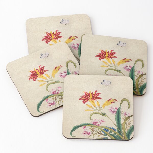 Item preview, Lilium lancifolium and Butterfly : Minhwa-Korea traditional art  designed and sold by minsillust.