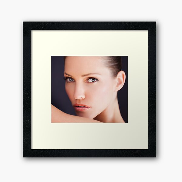 Tricia Helfer by Dennys Ilic Photography Framed Art Print