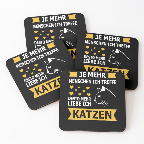 Artikelvorschau, Je Menschen ich treffe desto mehr liebe ich Katzen entworfen und verkauft von desislogn.