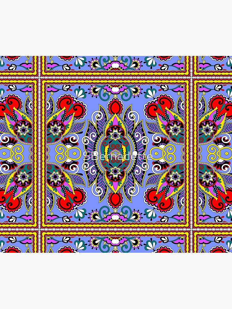 Thumbnail 2 of 2, Duvet Cover, Mandala Vibrant Flower Pattern designed and sold by SBernadette.