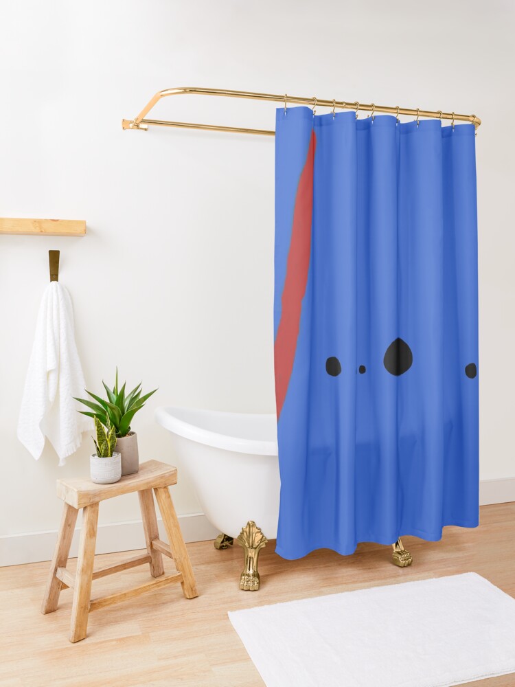 Alternate view of Bleu II - Joan Mirò Shower Curtain