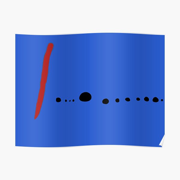 Bleu II - Joan Mirò Poster