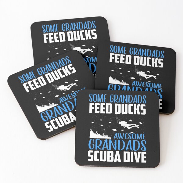 Item preview, Some Grandads Feed Ducks Awesome Grandads Scuba Dive designed and sold by T-Merch.