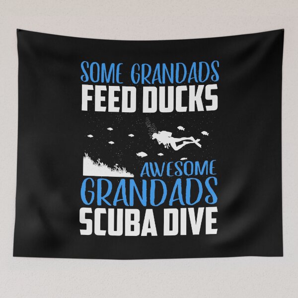 Item preview, Some Grandads Feed Ducks Awesome Grandads Scuba Dive designed and sold by T-Merch.