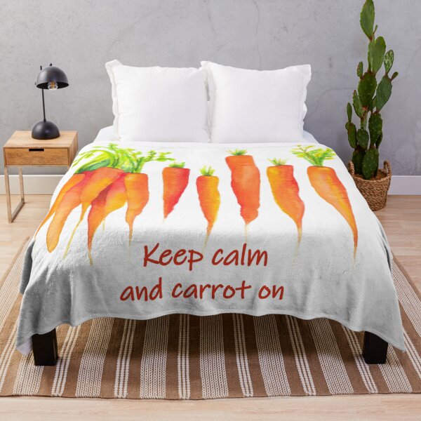 Item preview, Keep calm and carrot on - funny quote carrot designed and sold by kittyvdheuvel.