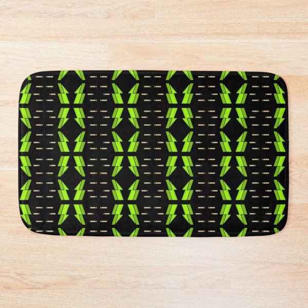 Item preview, Green Lightning Bolt Tessellation. Geometrical. Repeating. Pattern  designed and sold by shirtdan.