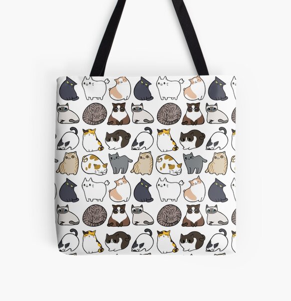 Animal Cats Pattern Canvas Tote Bag Handles for Women Cute Aesthetic Beach  Tote Bag Reusable Tote Bag For Shopping Cute Pattern Gift Bag for Birthday  Mother's Day 