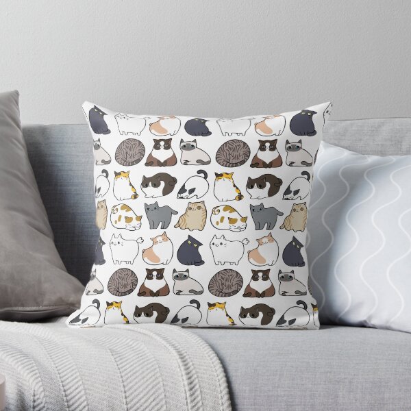 Cats Cats Cats Throw Pillow