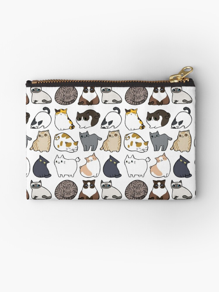 Zipper Pouch, Cats Cats Cats designed and sold by ninay