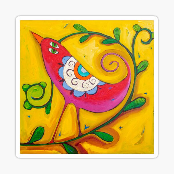 Sun on the Lovebird Sticker