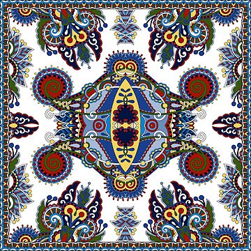 Artwork thumbnail, Mandala Vibrant Flower Pattern by SBernadette