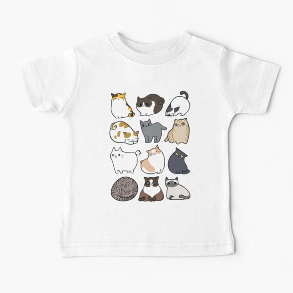 Gatos gatos gatos Camiseta para bebés