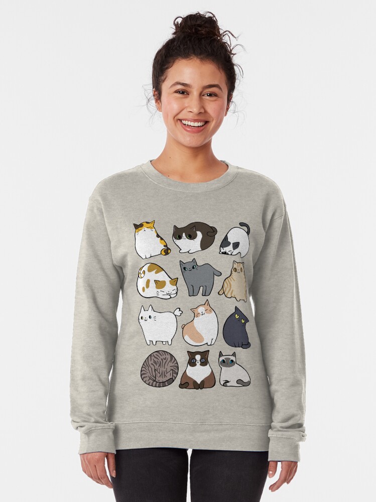 Alternate view of Cats Cats Cats Pullover Sweatshirt