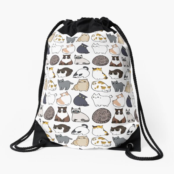 Cats Cats Cats Drawstring Bag