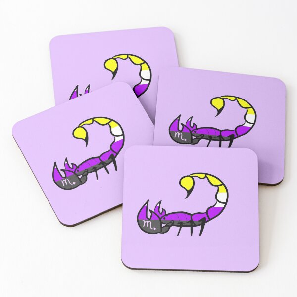 Item preview, Scorpio Non-Binary Pride designed and sold by TomeOfCartoons.