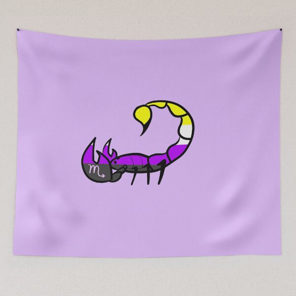 Aperçu de l'œuvre Scorpio Non-Binary Pride créée et vendue par TomeOfCartoons.
