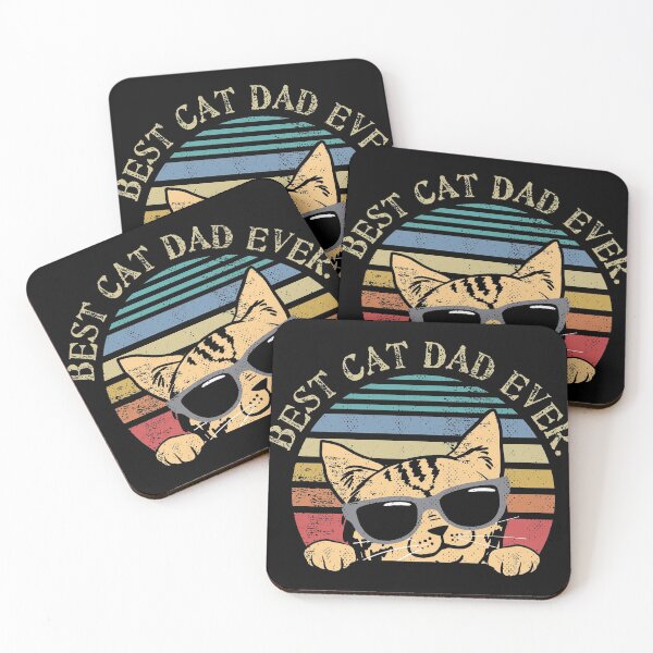 Item preview, Cat Dad Funny Gift For Cat Loving Fathers Gift Idea print designed and sold by Lisbob.