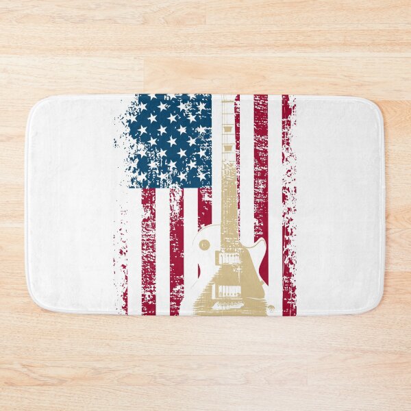 Item preview, Vintage US Flag Guitar graphic American Flag Gift design designed and sold by Lisbob.
