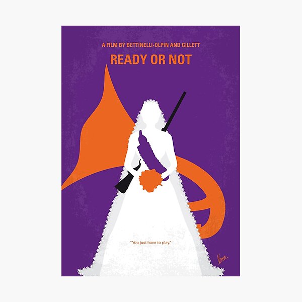 No1185 My Ready or Not minimal movie poster Photographic Print