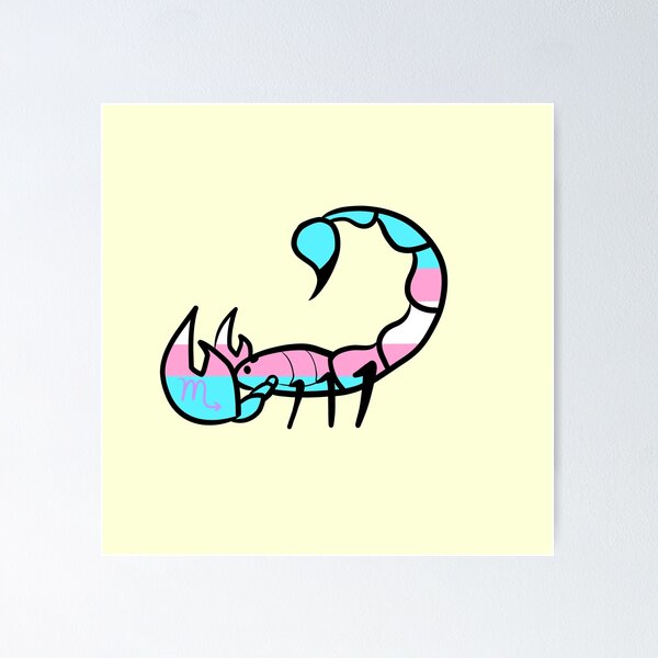 Item preview, Scorpio Transgender Pride designed and sold by TomeOfCartoons.
