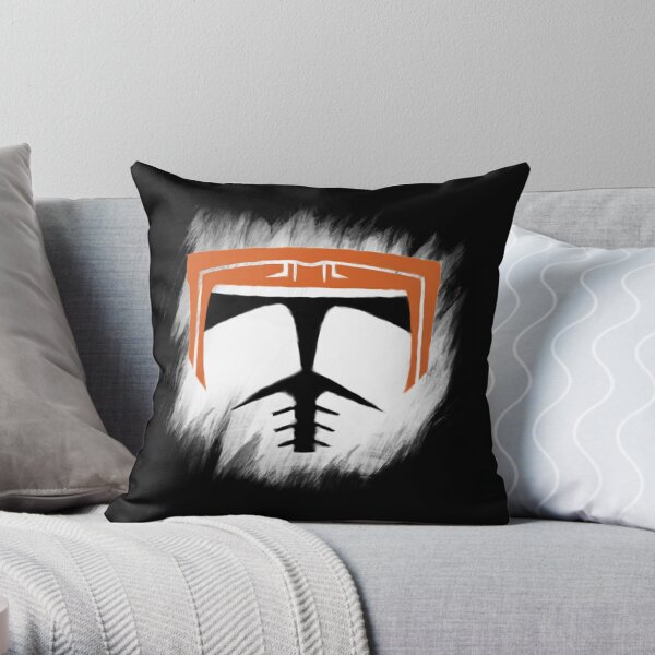 Star Wars The Clone Wars Trooper Helmet Pattern Throw Pillow