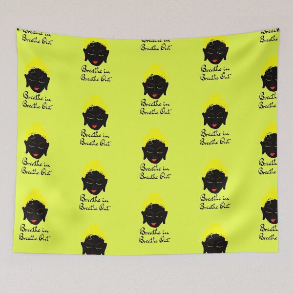 Item preview, Breathe in breathe out with Buddha face designed and sold by Sujitmone.