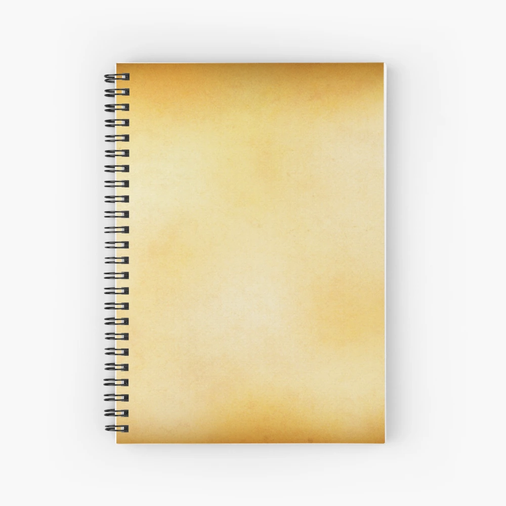 Old Blank Paper On A White Background Spiral Notebook by Yasinguneysu 