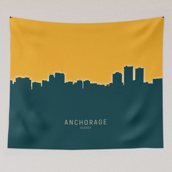 Item preview, Anchorage Alaska Skyline designed and sold by ArtPrints.