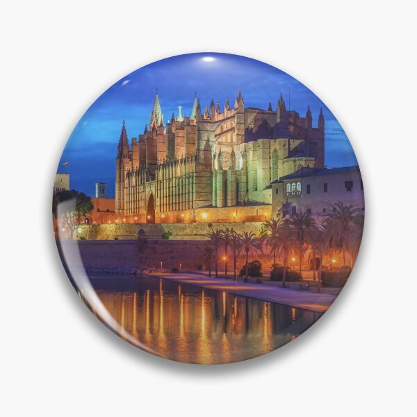 Item preview, La Seu at the blue hour designed and sold by bestofmallorca.