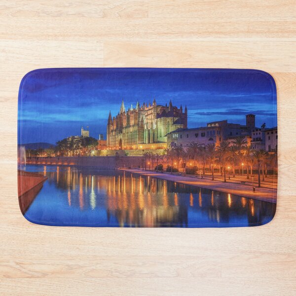 Item preview, La Seu at the blue hour designed and sold by bestofmallorca.