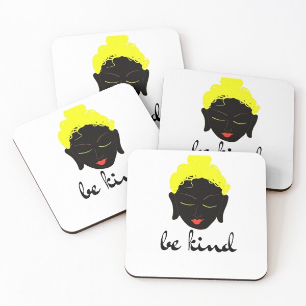 Item preview, Be kind with black Buddha face designed and sold by Sujitmone.