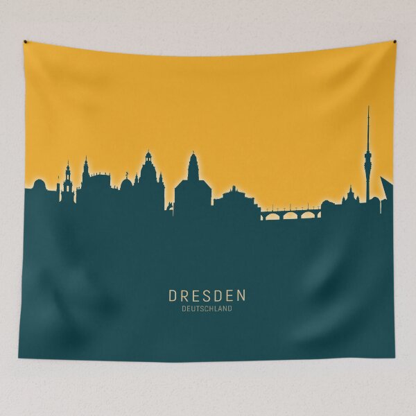 Item preview, Dresden Germany Skyline designed and sold by ArtPrints.