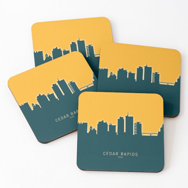 Item preview, Cedar Rapids Iowa Skyline designed and sold by ArtPrints.
